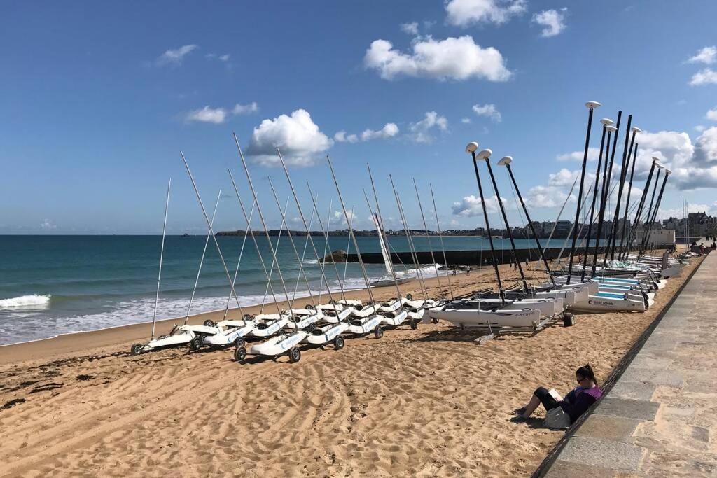 IDEAL-à 1 mn Plage/sillon -jardin privé- 1/6 pers Saint-Malo Extérieur photo